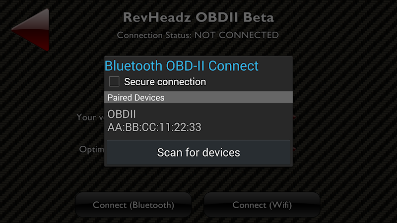 bluetooth device list